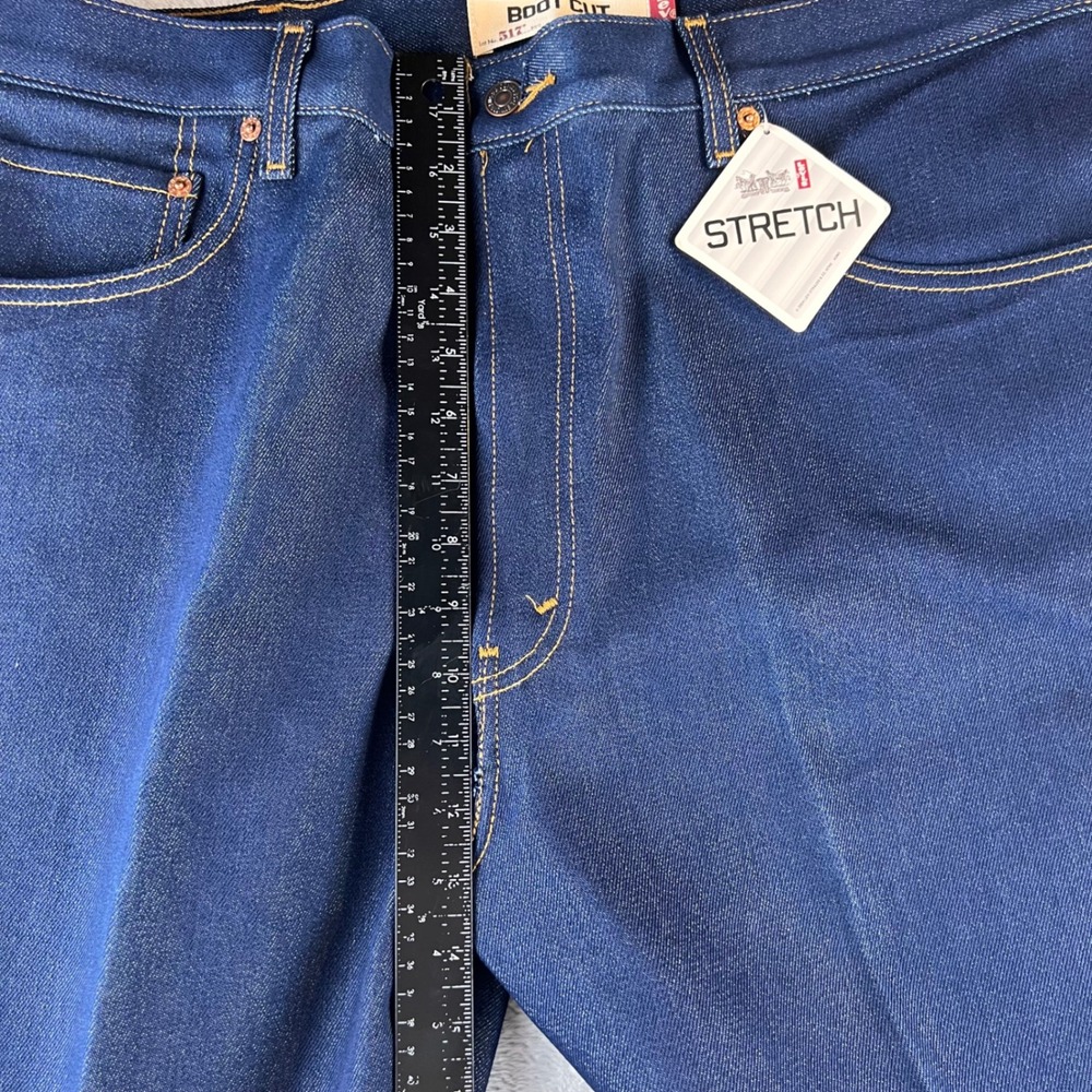 VTG NWT Levis 517 Boot Cut Jeans Mens 40x32 Indigo Deadstock 2000's 7057325001 - Picture 5 of 7
